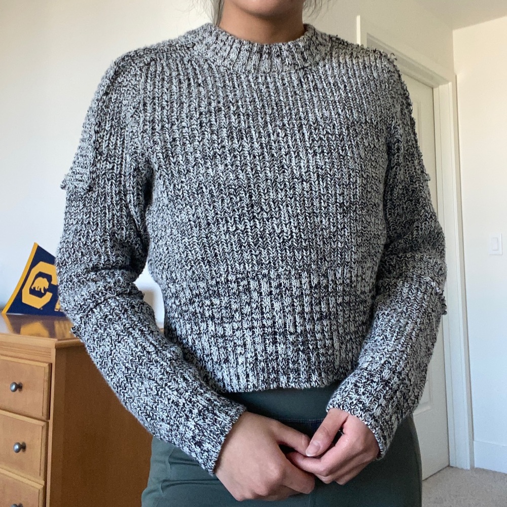 Cropped Knit Sweater